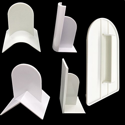 Aixin Espátula para alisar, utensilio para pasteles, para repasar bordes de pastel, decoración, juego de 5 unidades