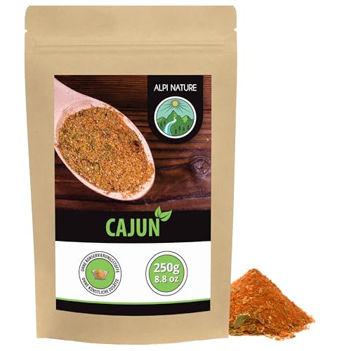 Alpi Nature Especias Cajún 250g, Cajun Seasoning, Mezcla de Especias Picante para Cocinar