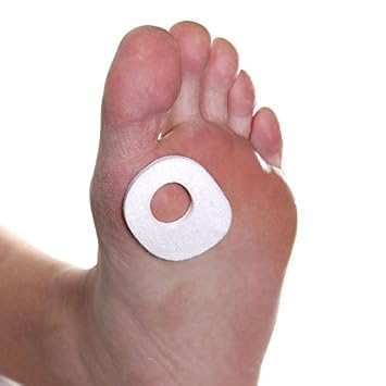 Dr. Jills Callus Pads, 1/8" Adhesive Felt Oval Callus Cushion Pads 100 Per Pack
