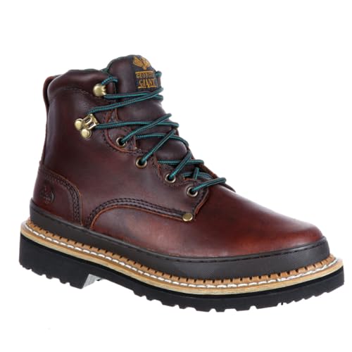 Georgia Giant Steel Toe 6" Work Boot, Soggy Brown, Size 16(M) by Georgia Boot - Image 9
