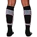 Pure Athlete Snowboard Socks - Comfortable Warm Outdoor Socks for Skiing and Snowboarding - Warm Board Socks, Ski Socks for Men and Women (Black-White-Red, Small)