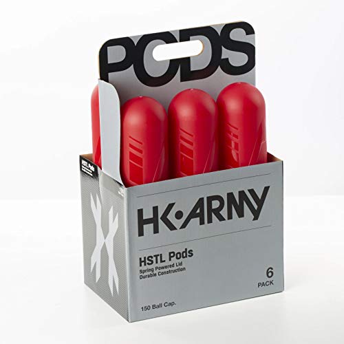 Hk Army Hstl 150 Round Paintball Pods - 6 Pack (Red) #TOP1