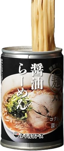 【 非常食 ラーメン 3年保存 】 らーめん缶 1ケース 24缶入り 保存食 防災食 備蓄 災害 常温 食料 長期保存 本格小麦麺を使用 (24缶, 醤油)のサムネイル