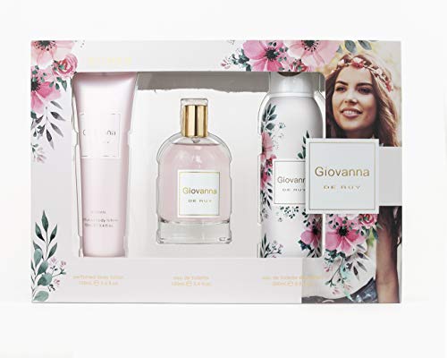 GIOVANNA DE RUY Bff Estuche De Regalo Para Mujer, Eau De Toilette 100 Ml, Desodorante En Spray 200 Ml Y Body Lotion 100 Ml, color Rosa - Pack de 3 Cover