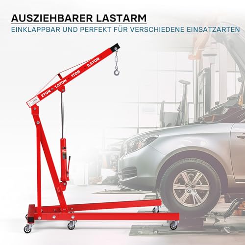 Getriebeheber und Motorheber für Werkstatt klappbarer Hebekran