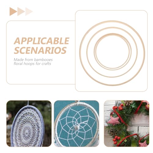 Aros de macramé TOKIDNY para crear atrapasueños boho y decorar tu hogar con calidez 3