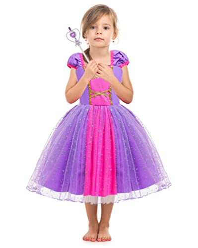 G.c Princess Costume Dress For Little Girls Fancy Birthday Cosplay Party Dress Up #TOP2