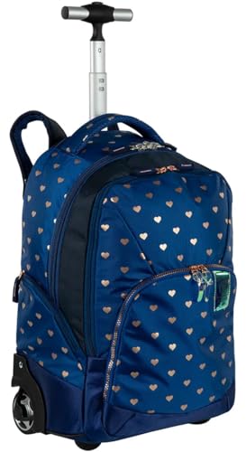 Mochila Carrinho Alça de Costas Capricho Wishes Azul - 76044