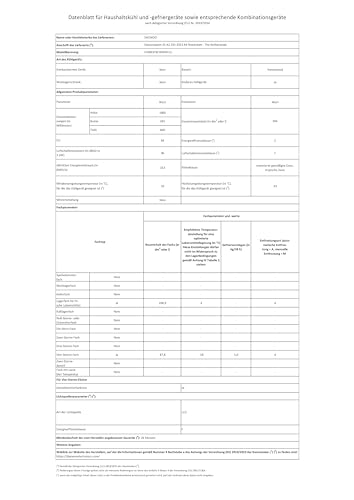 Daewoo CKM0379CWNA0-EU Réfrigérateur-Congélateur C NoFrost Partie Réfrigérateur 207 L Compartiment congélateur 88 L Commande électronique 1 bac à légumes et fruits 2 tiroirs congélateur Blanc