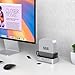 Qwiizlab 40Gbps Mac mini M4/M4 Pro Stand Hub with NVMe SSD Enclosure, Docking Station with USB-C 10Gbps, USB-A 10Gbps, TF/SD 4.0 Card Readers 312MB/s, USB-A 2.0, Fits M.2 PCIe up to 8TB