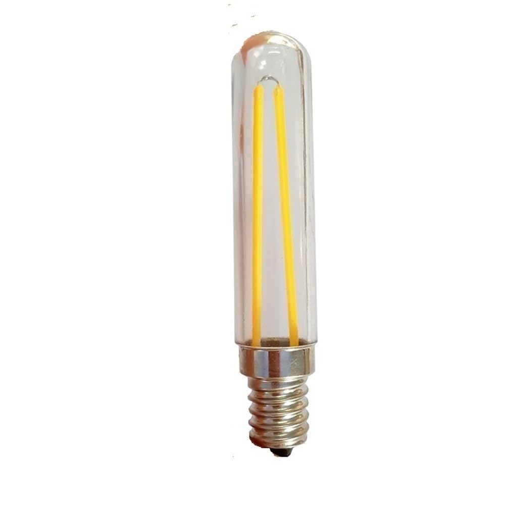 HHF Iluminación del hogar, Paquete de 20, lámpara de filamento LED E14/E12/B15D AC220V 4W T18 bombilla de cristal tubular clásica(2700K Warm White,220V E12)