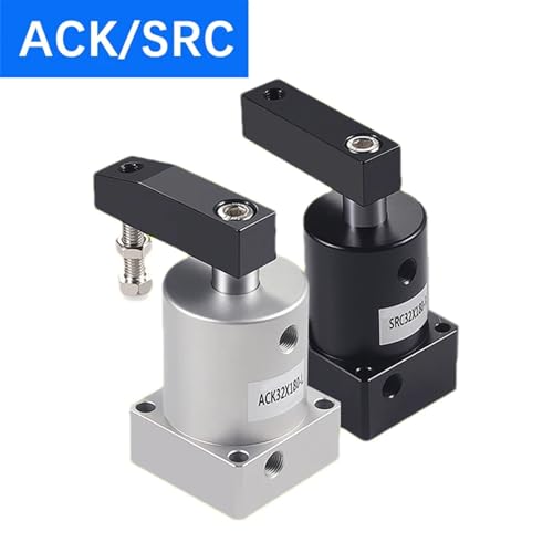 FSBNMNXPQ Cylindre pneumatique de Serrage Rotatif, ACK25 ACK32 ACK40 ACK50 ACK63 SRC25 SRC32 SRC40 SRC50 SRC63 (Color : ACK63, Size : -90L) – vue 3