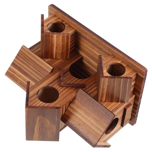 BESPORTBLE - BESPORTBLE Wooden Bird House Nesting Box for Sparrows and Wild Birds Outdoor Garden Patio Feeder Unfinished Rustic Birdhouse with Perch Suitable for Backyard Birding and Wildlife