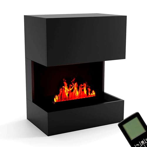 GLOW FIRE Camino Elettrico Core 182 | Fuoco LED 3D Realistico Con Riscaldamento | Controllo App E Timer | 1800 W