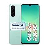 Samsung Galaxy A26 5G, Smartphone con Funzioni intelligenti, 3 anni di Garanzia del produttore, Display Super AMOLED 6.7”, 6GB RAM, 128GB, 5.000 mAh, memoria espandibile, Mint [Versione Italiana]