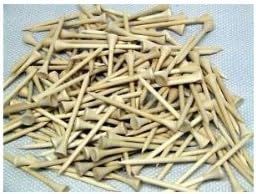 QQGalaxy 2 3/4'' 1,000 Pieces of Wooden Golf Tee