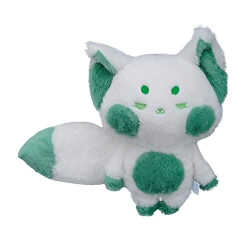 Xiumon Kawaii Fox Plush Doll, Fox Stuffed Animal, Premium Plush Fabric And Pp Cotton Filling, Great For Home Decor And As A Gift Idea For Children And Friends (White Green) #TOP25