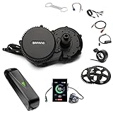 windmeile | Bafang E-Bike Mittelmotor BBS01 36V 250W Umbausatz, mit Akku und komplettem Zubehör, Tretlagerbreite 68mm Umbau Kit Pedelec