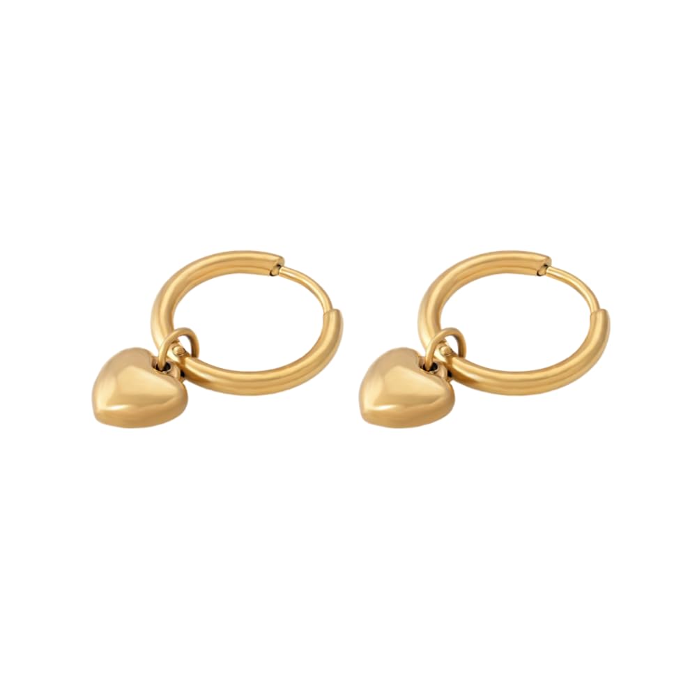 PALMONAS Small Heart Hoop Earrings - Gold Plated, Waterproof & Anti Tarnish, Gift for Women - Review, Price and Buying Guide