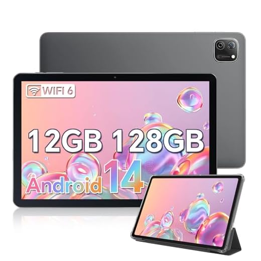 OSCAL Tablet Android 14 Pad 70 WiFi, Tablet 10 Pulgadas WiFi 6, 12GB RAM+ 128GB ROM/2TB TF, 5G WLAN 6丨Widevine L1丨GMS丨6580mAh丨13+8MP丨Bluetooth5.0丨1280 * 800丨Tablets con carcasa丨Tableta 2024