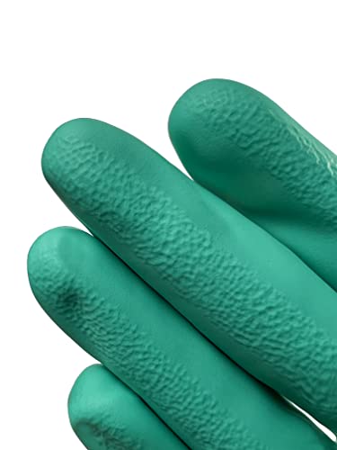 Ansell Alphatec Solvex 37-155 Nitrile Industrial Chemical-Resistant Gloves For Food Handling, Mechanics, Utilities - Xl (10), Green (12 Pairs) #TOP4