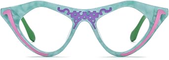 HEPIDEM Multicolor Acetate Glasses Frame Women Cat Eye Eyeglasses Men Optical Spectacles 9291