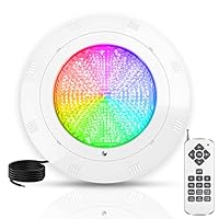 Kingwen LED Poolbeleuchtung Unterwasser 38W RGB Poolscheinwerfer Unterwasser LED Pool Lampen mit Fernbedienung IP68 Wasserdicht Poollampen Unterwasser 12V AC/DC