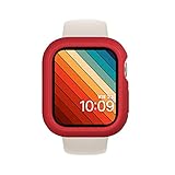 RhinoShield Funda Bumper Compatible con Apple Watch Serie 8/7 [45mm] | CrashGuard NX - Diseño Compacto con Tecnología Resistente a Impactos de más de 1.2 Metros - Rojo