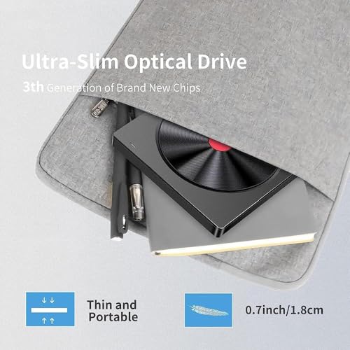 Unidad Externa CD/DVD USB 3.0 Tipo C Slim para Laptop miniatura 6