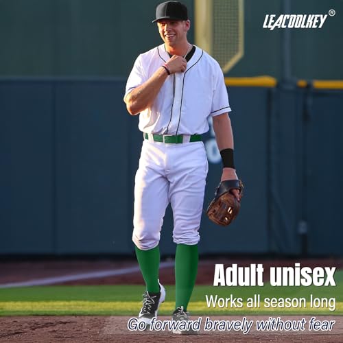 LEACOOLKEY 12 Pcs Baseball Belts Adjustable Softball Belts Bulk Team Sprots Belts for Adult and Youth4