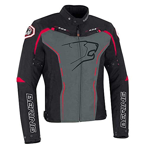 Bering, Motorradjacke Kaloway schwarz Schwarz grau rot, L