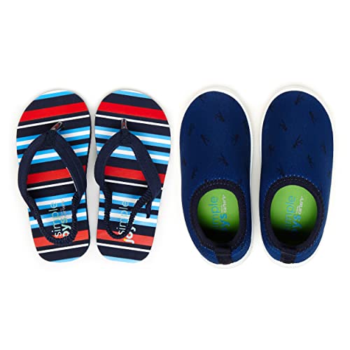 Simple Joys by Carter's Boy's Archer Kaia Aqua Set Sandal, Blue Multi, 11 Little Kid by Simple Joys by Carter's - Used condition - US$9.33