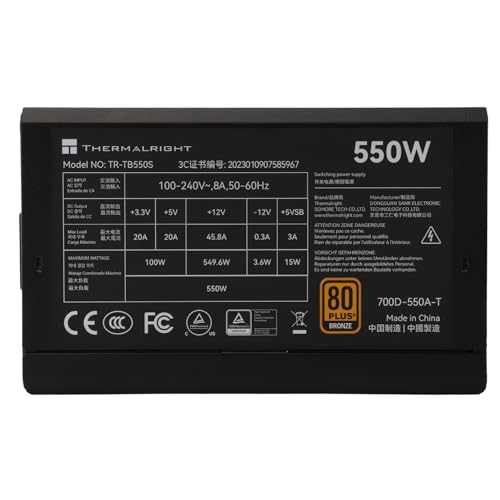 Thermalright - Power Supply TB-550S (80+ Bronze) 2