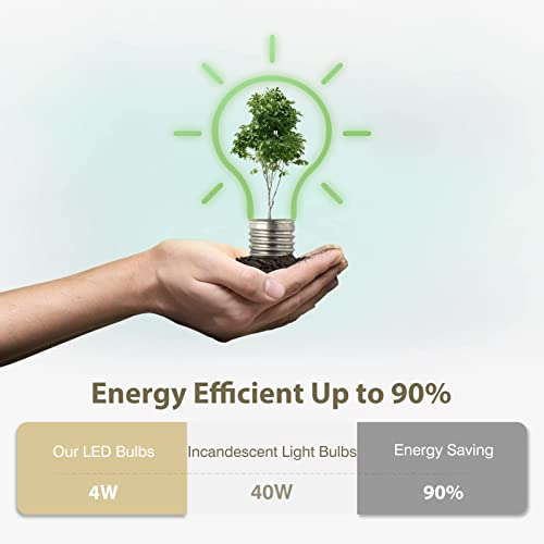 Shinestar 12-Pack Chandelier Light Bulbs, E12 Led Candelabra Bulb 40 Watt, 2700K Warm White, Dimmable #TOP3