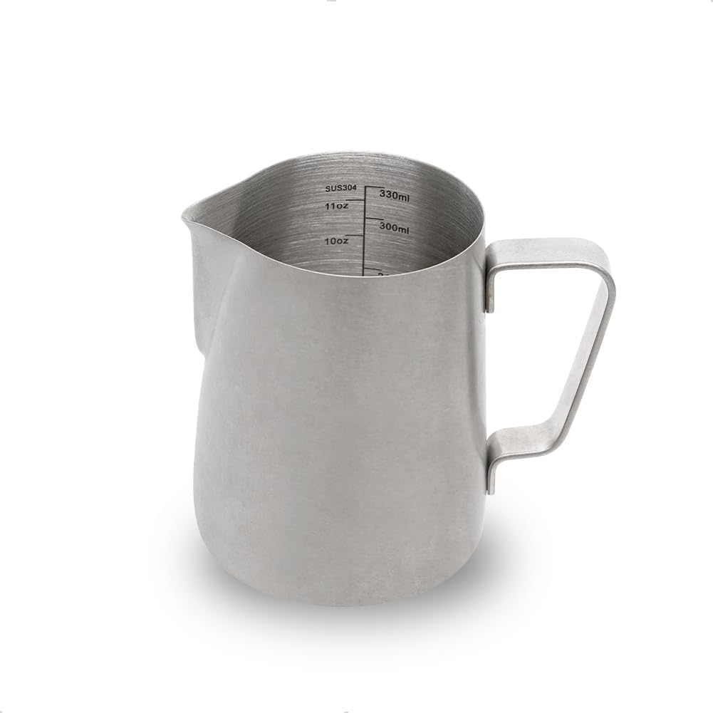watchget 12oz Milk Frothing Pitcher Stainless Steel Espresso Steaming Jug