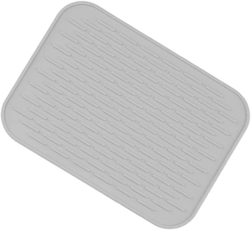 MAGICLULU 2pcs Practical Insulation Pad Non- Silicone Tableware Mat for Kitchen Grey Placemat for Home Dining and Cooking Easy to Clean Washable and