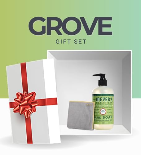 Clean Day Organic Iowa-Pine Scent Liquid Hand Soap 12.5 oz Bundle with Microfiber Cleaning Cloth — Iowa Hand Soap with Fresh Aroma for Gentle Cleansing and Easy Cleanup — Gift Set (2 Items)