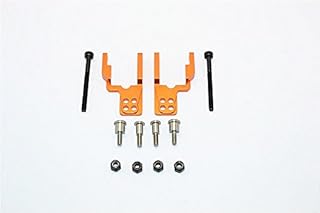 Tamiya CC01 Upgrade Parts Aluminum Rear Damper Mount With Mulitple Holes - 1 Set Orange