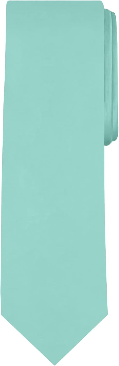 Jacob Alexander Men's Extra Long Solid Color Tie