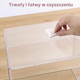 Butelka Dziecko Organizer, 3-Poziom Przezroczysty Akryl Przechowywanie Pudełko z 2 Usuwalny Przegrody & Magnetyczne Drzwi Butelka Suszenie Stojak & Karmienie Akcesoria Uchwyt dla Blat Szafka