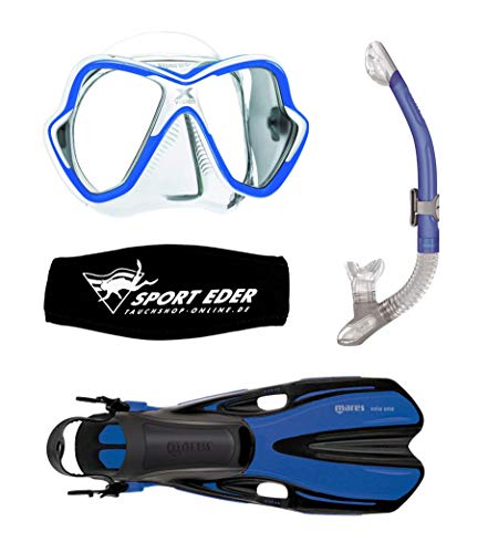 Kit de plongée Mares X-Vision tuba masque de natation adulte taille L/XL 44-47