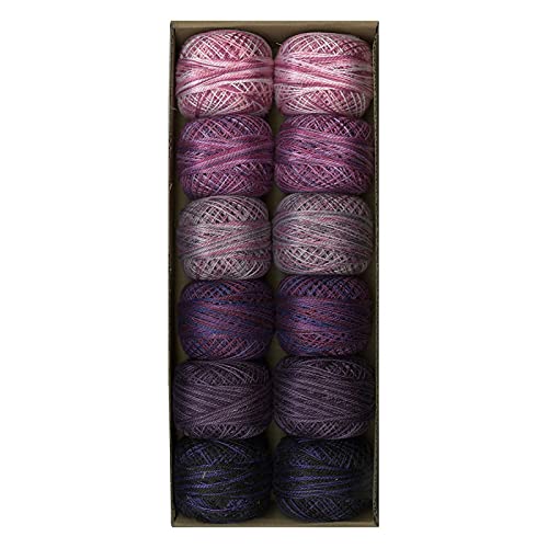 Image of Valdani Pearl Cotton Sz 12 | Two Violets | 12 Balls | 109 Yds /Ball