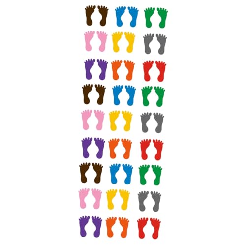 Garneck 54 Paare Anti-Rutsch-Aufkleber für das Badezimmer kinderzimmer sticker bodenaufkleber Badezimmer- Fußabdruck für Teppiche Fußabdrücke Wanddekore Anti-