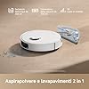 DREAME D20 Robot Aspirapolvere, Aspirazione 13.000 Pa, Doppia Spazzola Antigroviglio, Navigazione LDS, Aspirapolvere e Lavapavimenti 2 in 1, Pavimenti e Tappeti e Moquette,Batteria da 5.200 mAh,Bianco