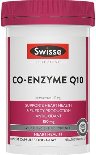 Swisse Ultiboost Co Enzyme Q-10 Supplement for Heart & Energy Metabolism - 50 Tablets