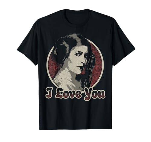 T-shirt Star Wars Leia Loves Him portez le symbole de la plus grande romance de l'espace