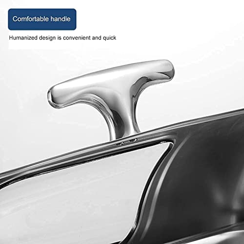 ywewsq Speisenwärmer, Chafing Dish Catering Buffetwärmer Set Edelstahl Speisenwärmer Buffet Gericht Catering… – Bild 5