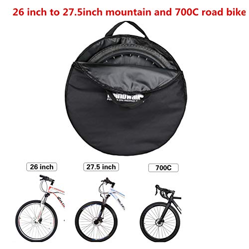 Huntvp Mtb Road Bike Cycling Wheelset Bag Soft Bicycle Wheel Carry Bag Fit For 29 Inch Wheel #TOP2