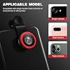 External Lens for Mobile Phone 3-in-1 Fisheye Macro Wide Angle Lens with Clip Aluminum Alloy Compatible with iPhone and Smartphones