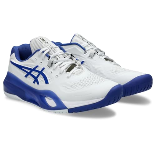 ASICS ASICS Men's Gel-Resolution X Tennis Shoes, 12, White/Dark Cobalt